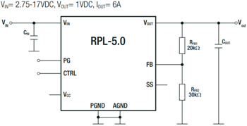Application Circuit Diagram - RECOM Power RPL & RPZ Power Modules